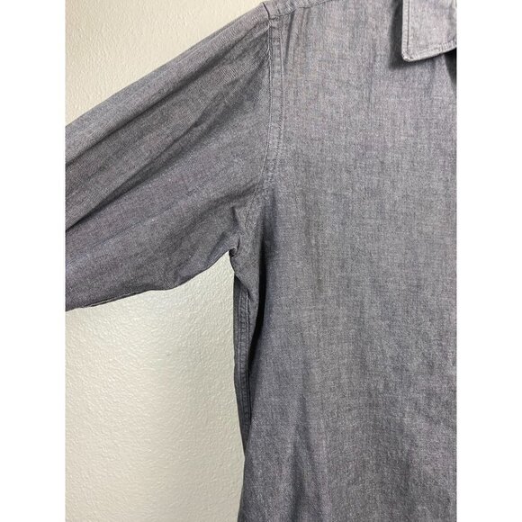 UNTUCKit Mens Shirt size Large Button Up Classic Orange Gray Neutral Business - Picture 9 of 9